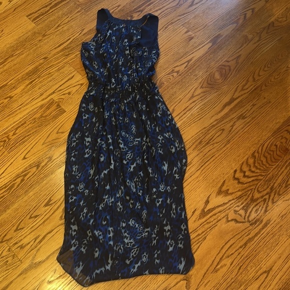 Ramy Brook Woman’s Silk Black and Blue Printed Dress Size S - Picture 5 of 7